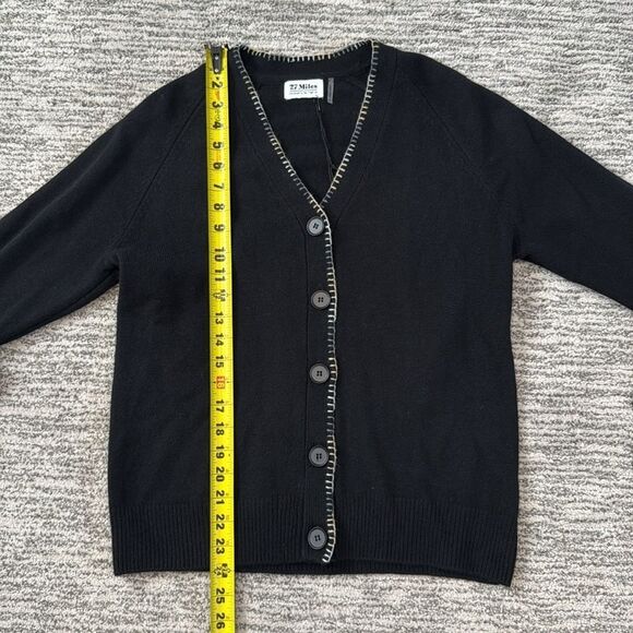 NWT 27 MILES MALIBU Galatea Cardigan Black XS - Picture 7 of 12